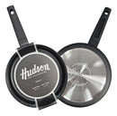 Set Olla Cacerola Sarten Teflon Hudson Bateria Aluminio