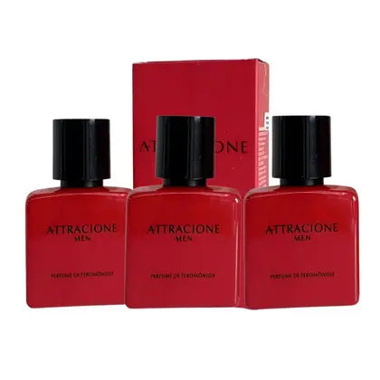 Kit 3 Perfumes Attracione Men 25 ml con Feromonas Masculinas Poder de Atracción